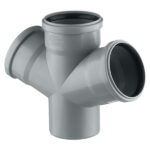 Крестовина Ostendorf HTDA d110х110х110 мм 67° пластиковая одноплоскостная для внутренней канализации (115900)