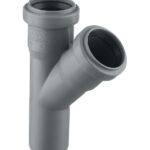 Тройник Ostendorf HTEA d40 мм 45° пластиковый для внутренней канализации (111200)