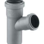 Тройник Ostendorf HTEA d50х40 мм 67° пластиковый для внутренней канализации (112310)