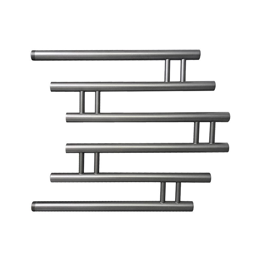 original-36753.jpg Полотенцесушитель водяной Indigo Zip 500х500 мм фокстрот с боковым подключением 500 мм графит — изображение 1