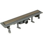 Лоток душевой Terma Light Стайл с комбинированным затвором 800х60 мм d40/50 мм решетка из нержавеющей стали (34127)