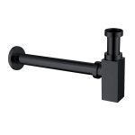 Сифон для раковины Abber 1 1/4х32 мм без выпуска с соединением 32 мм черный матовый (AF0031B)