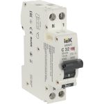 Автомат дифференциальный IEK Armat B06S 32А 1P+NP тип AC 30 мА 6 кА (AR-B06S-1N-C32C030)