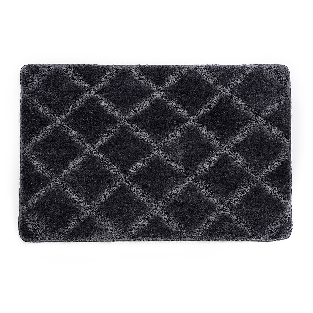 original-3793.jpg Коврик для ванной серый 90х60 см WasserKraft Lippe (BM-6512) — изображение 1