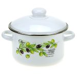 Кастрюля Магнитогорская эмаль Оливия 2 л эмалированная сталь (098378)