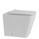 Унитаз напольный приставной Abber Rechteck с горизонтальным выпуском сиденье с микролифтом (AC1211)