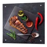 Панель стеновая закаленное стекло для кухни 600х600х4 мм рибай