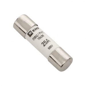 Вставка плавкая EKF ПВЦ 2P 25А 50 кА 500 В цилиндрическая (20 шт.) (pvc-10х38-25)