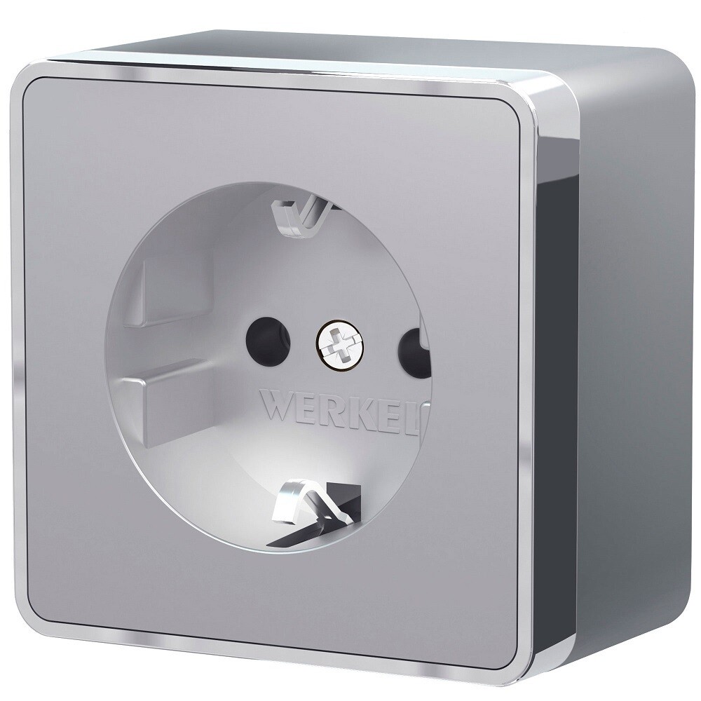 original-4160.jpg Розетка Werkel Gallant накладная серебряная (a052773) — изображение 1