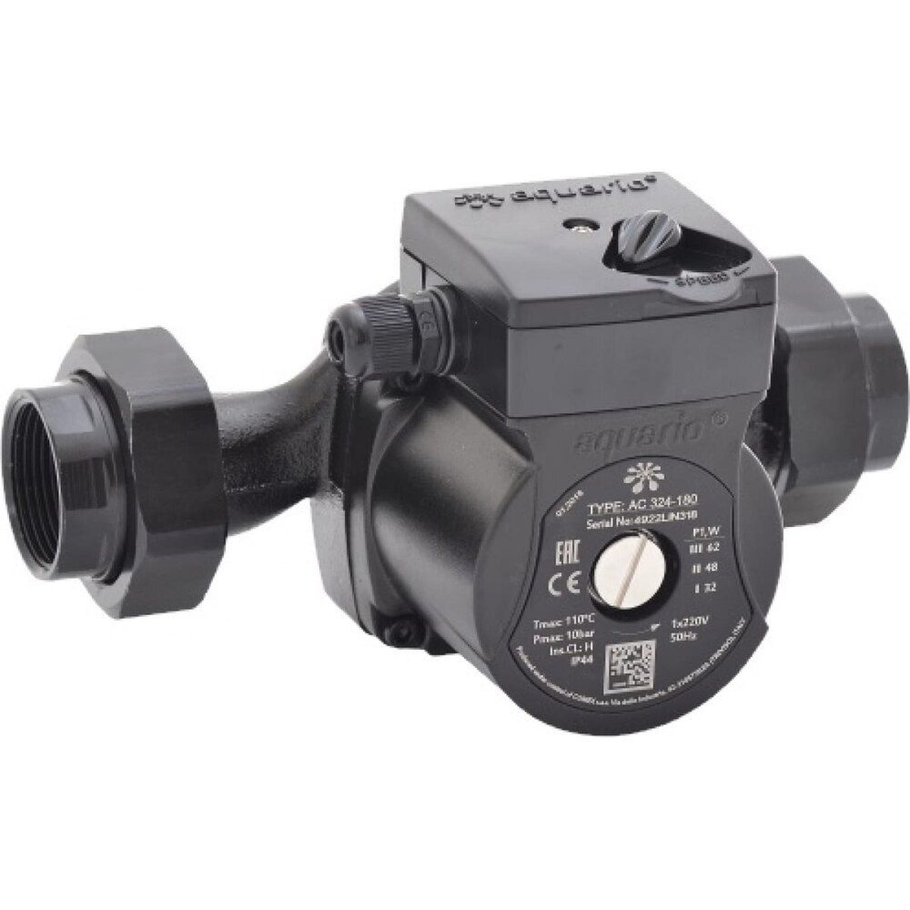 original-4173.jpg Циркуляционный насос для систем отопления Aquario AC 324-180 DN32 подъем 4 м 180 мм с гайками (5324) — изображение 1