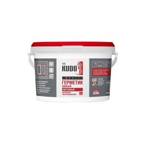 Герметик акриловый паропроницаемый наружный Kudo Proff 3 кг
