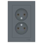 Розетка Systeme Electric AtlasDesign встраиваемая грифель (ATN000720)