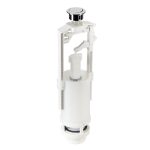 Клапан сливной Alcadrain поршневой однорежимный кнопка пластик хром (A2000)