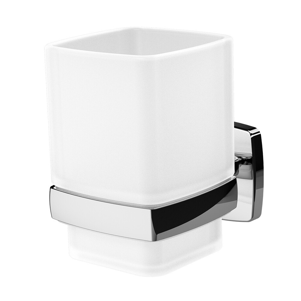 original-4748.jpg Стакан для ванной AM.PM Gem с держателем стекло матовый/металл хром (A9034300) — изображение 1