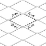 Сетка штукатурная ЦПВС оцинкованная 20х20 мм 1х15 м рулон