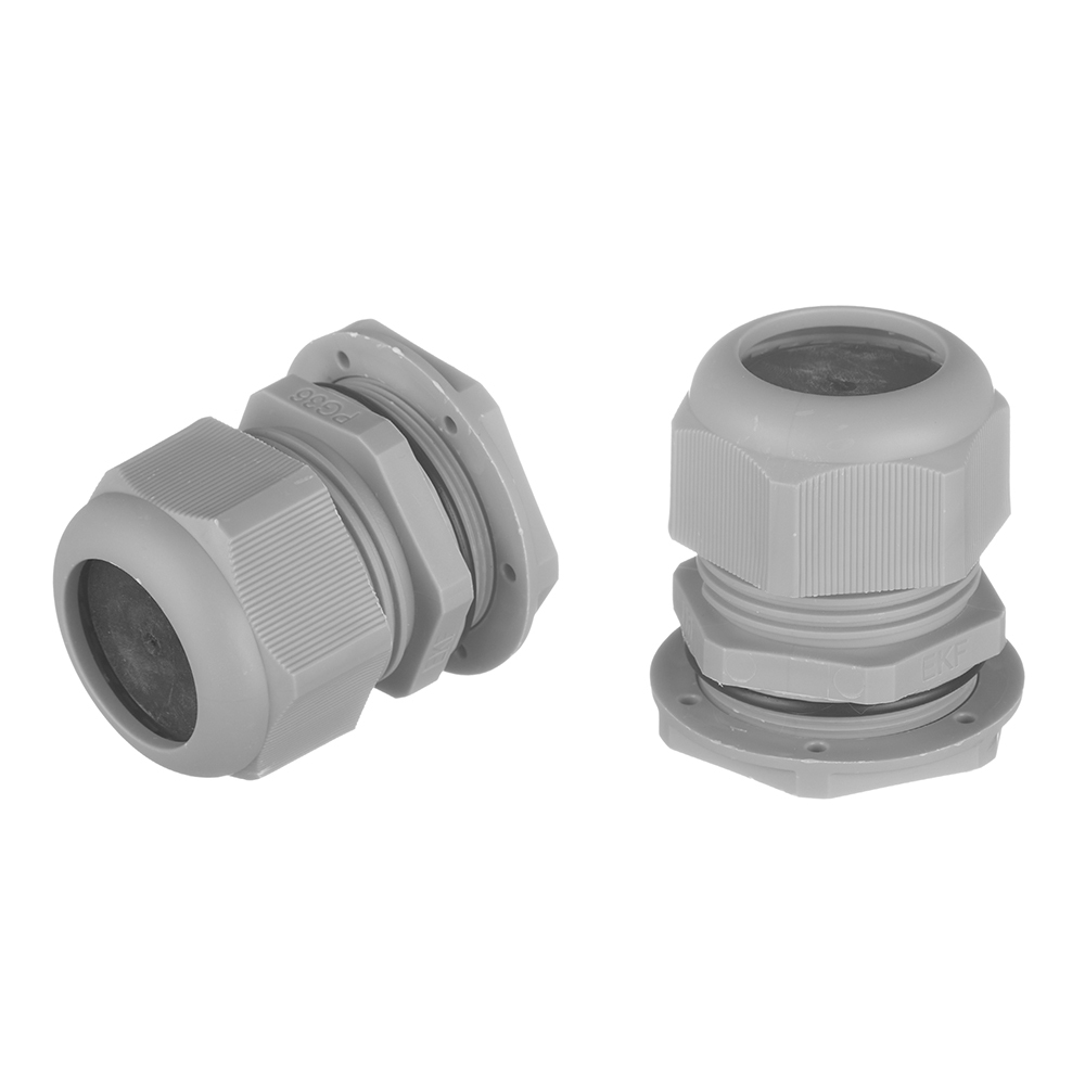 original-5374.jpg Сальник EKF PROxima PG 36 для кабеля диаметром 22-32 мм IP54 пластиковый серый (20 шт.) (plc-pg-36) — изображение 1