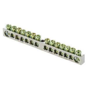 Шина нулевая без изолятора EKF PROxima PEN 6х9 мм 14 отверстий крепеж по центру (10 шт.) (sn1-63-14)