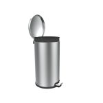 Ведро для мусора Primanova с крышкой 40 л нержавеющая сталь хром с педалью