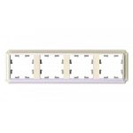 Рамка Systeme Electric AtlasDesign Antique четырехместная жемчуг (ATN100404)