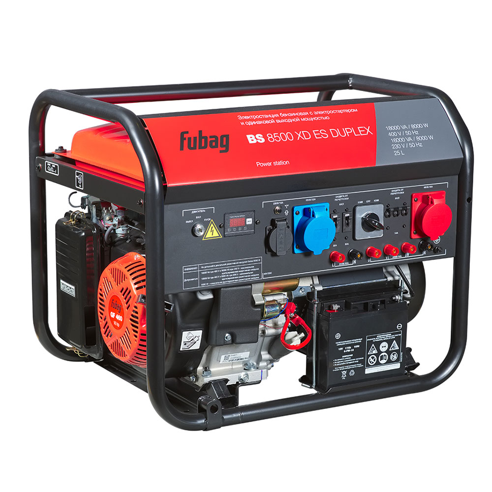 original-5856.jpg Генератор бензиновый Fubag BS8500XD ES Duplex 8 кВт высокий пусковой ток 16 кВт — изображение 1