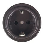 Розетка Bironi Лизетта накладная коричневая ретро (B1-101-22)