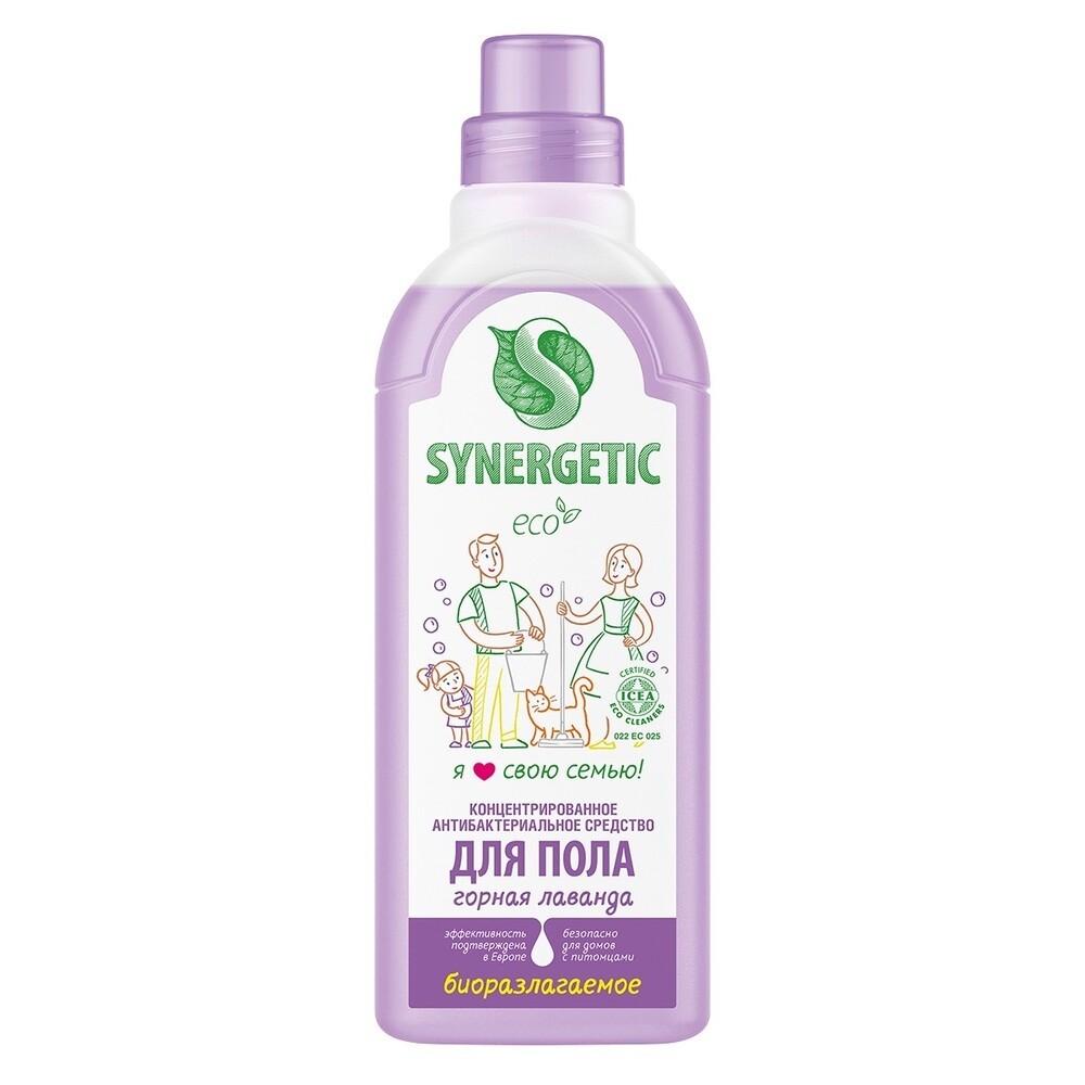 original-5902.jpg Средство Synergetic для мытья пола концентрат горная лаванда 750 мл — изображение 1
