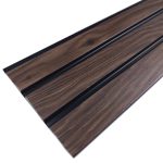 Реечная панель из экополимера 113х2800х10 мм FineBer орех темный 0,317 кв.м