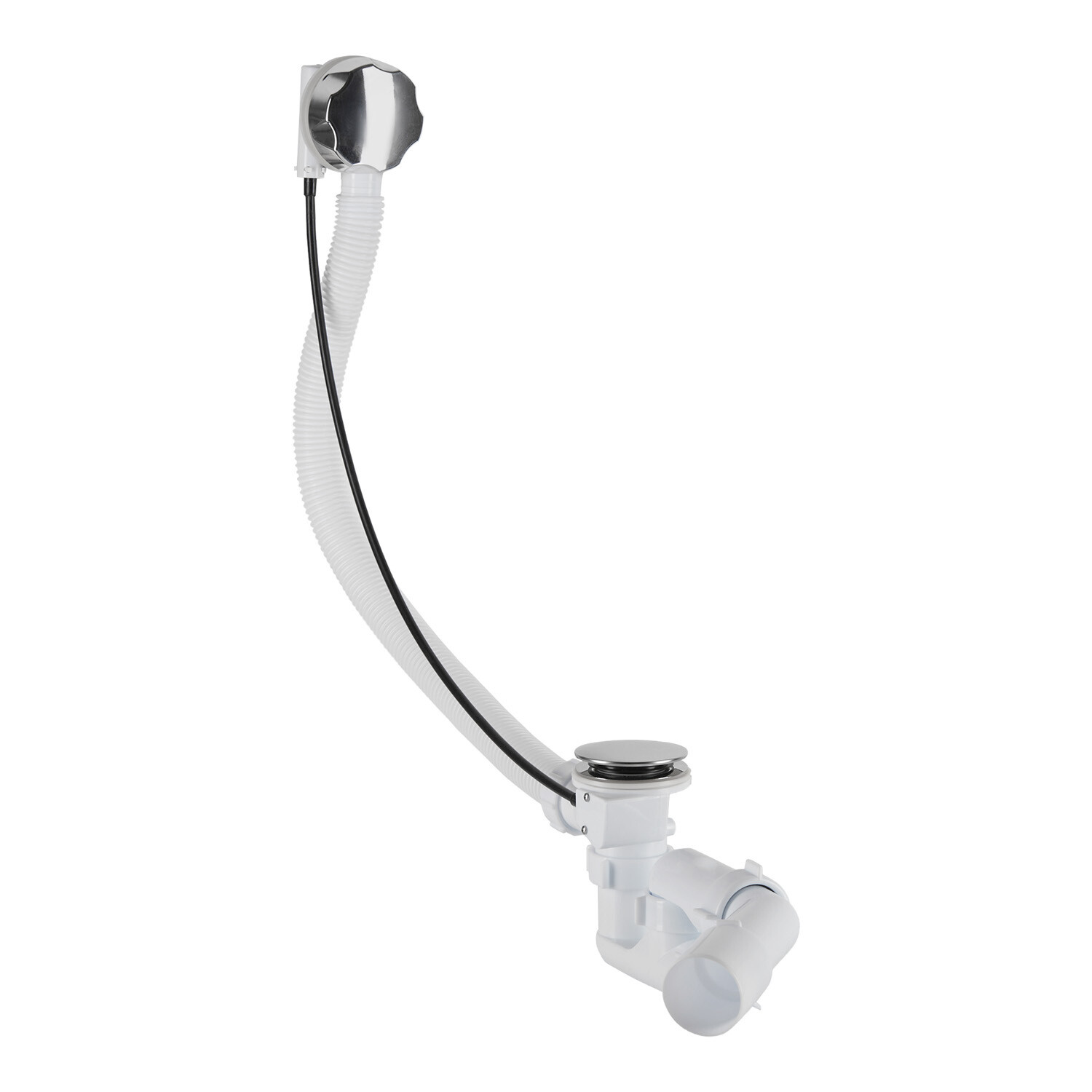 original-6013.jpg Сифон для ванны АНИ пласт 1 1/2х40 мм регулируемый с выпуском d70 мм с соединением 40/50 мм (EM421DIY) — изображение 1