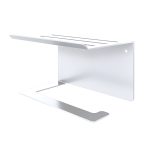 Держатель для туалетной бумаги Ulitka Unit с полкой металл белый (74104431)