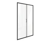 Душевая дверь Good Door Lite WTW-110-C-B стекло прозрачное 110х190 см профиль черный 5 мм раздвижная (ЛТ00022)