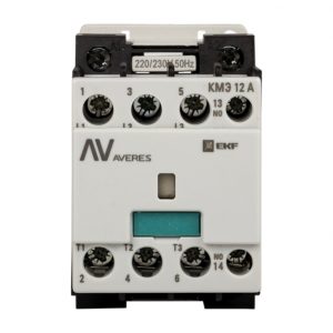 Контактор Averes КМЭ (ctr-s-12-01-400-av) 400 В 12 А тип АС 3P малогабаритный