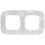Рамка Legrand Valena Allure двухместная нарцисс хром (754342)