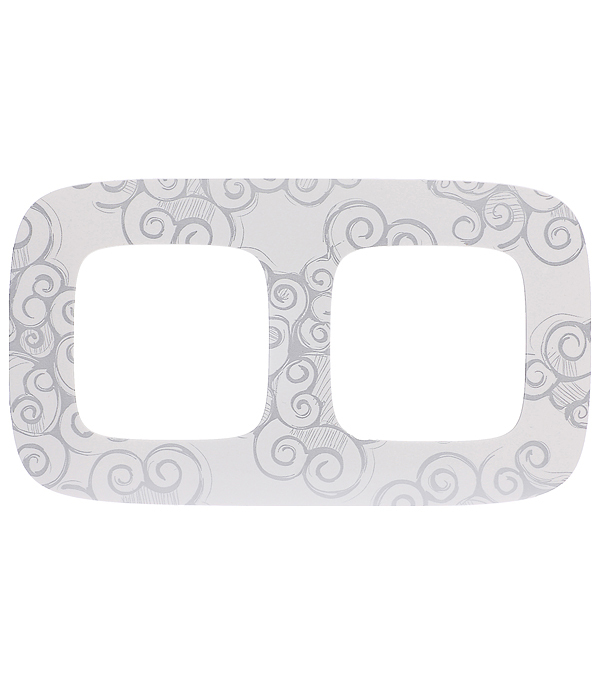 original-6086.jpg Рамка Legrand Valena Allure двухместная нарцисс хром (754342) — изображение 1