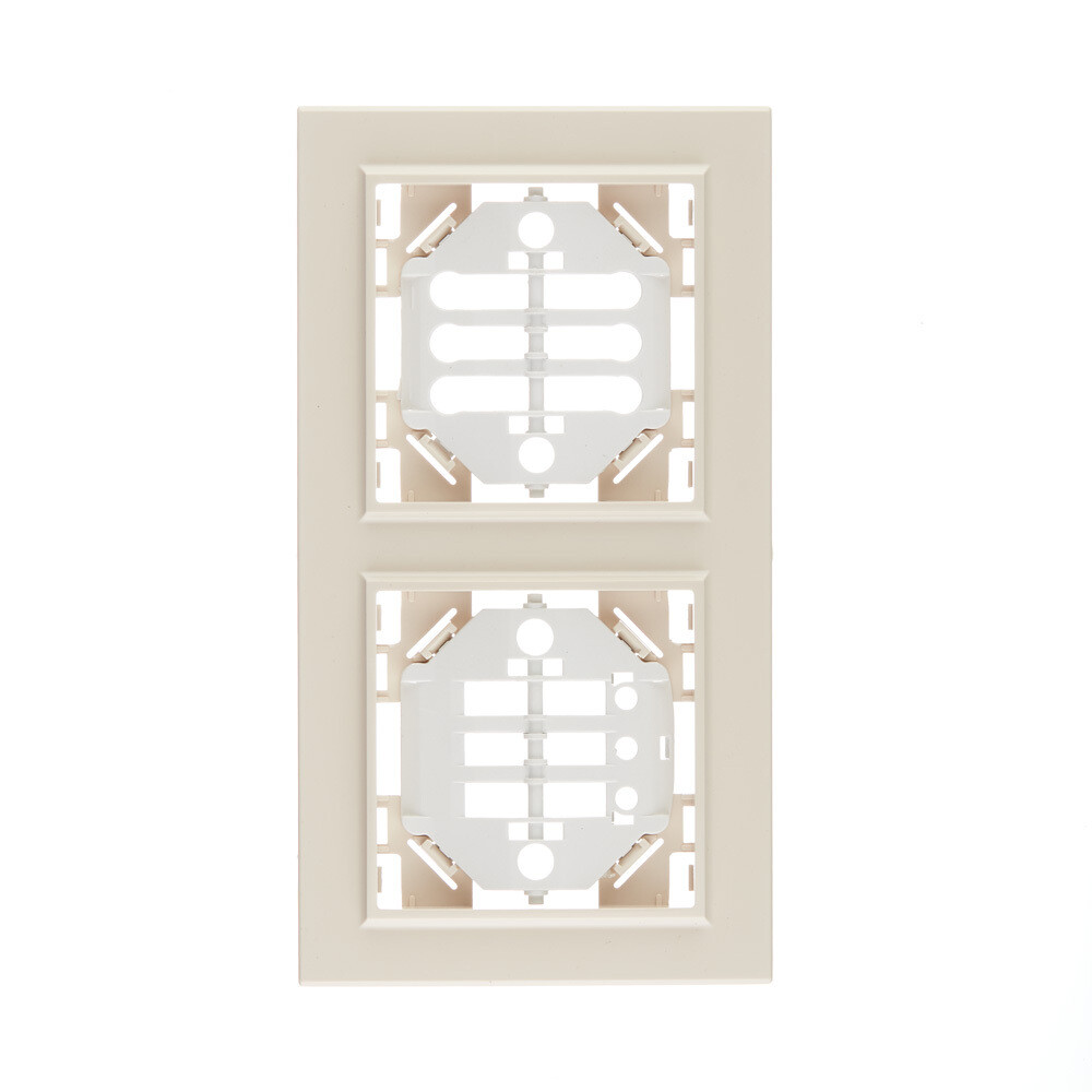 original-6487.jpg Рамка EKF Минск двухместная бежевая (ERM-G-302-20) — изображение 1