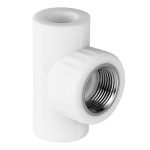 Тройник полипропиленовый переходный 20 мм х 3/4 ВР(г) х 20 мм белый Valfex (10127120П)