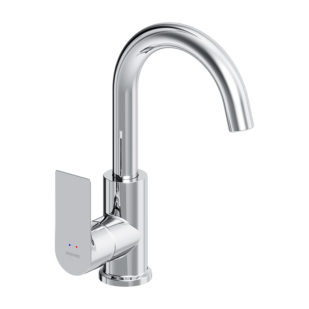 original-6759.jpg Смеситель для раковины Damixa Apollo хром однорычажный с поворотным изливом (470220000) — изображение 1