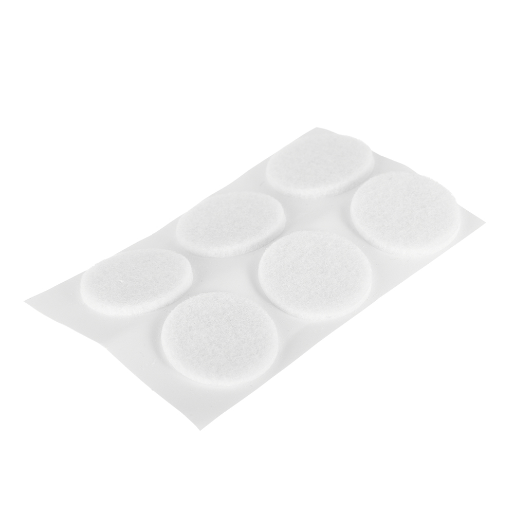 original-6763.jpg Подпятник фетровый d30 мм самоклеящийся белый (6 шт.) — изображение 1