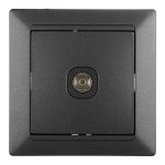 Розетка телевизионная Svet Стиль встраиваемая графит (EV 0365-4111)