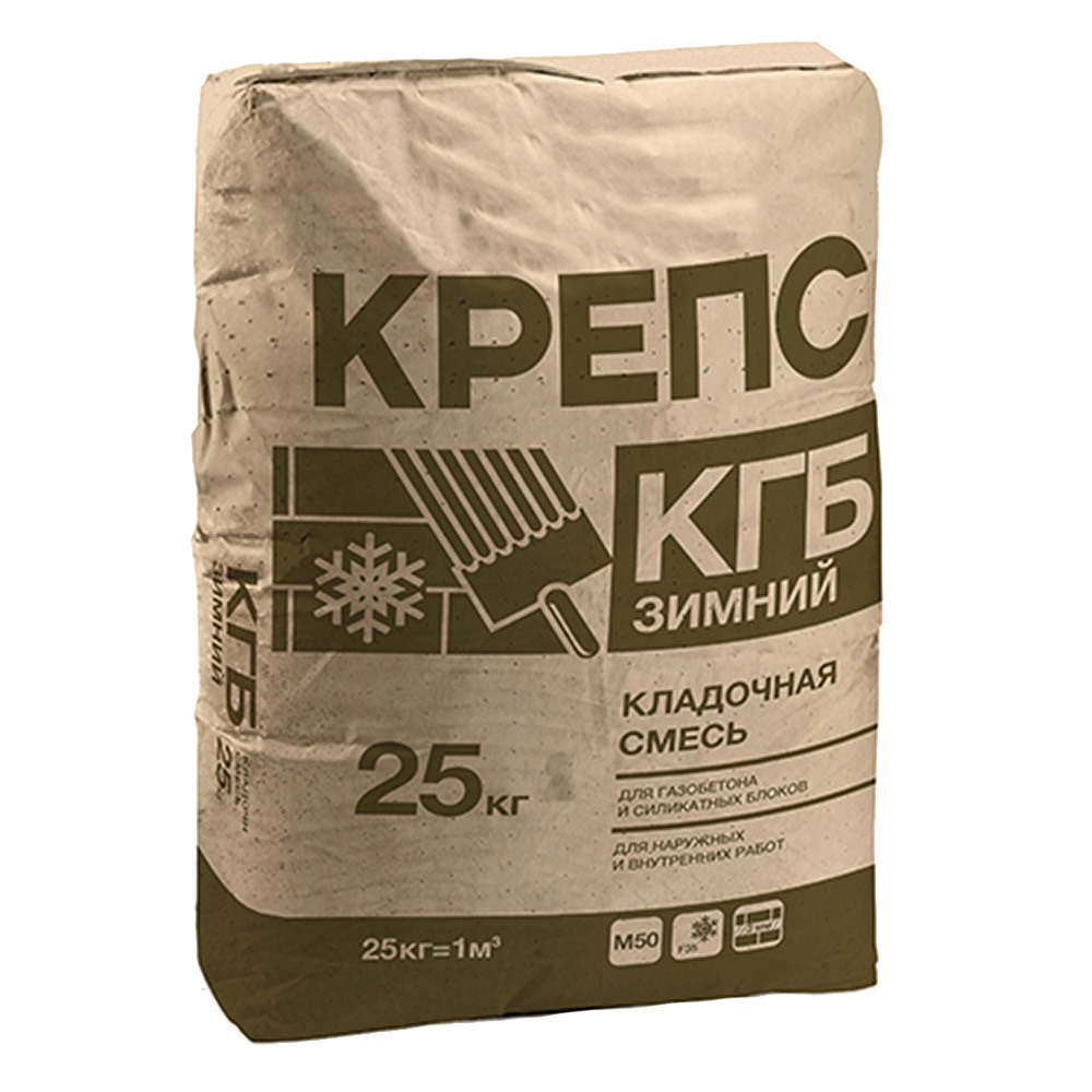 original-6883.jpg Клей для газобетона Крепс КГБ зимний 25 кг — изображение 1