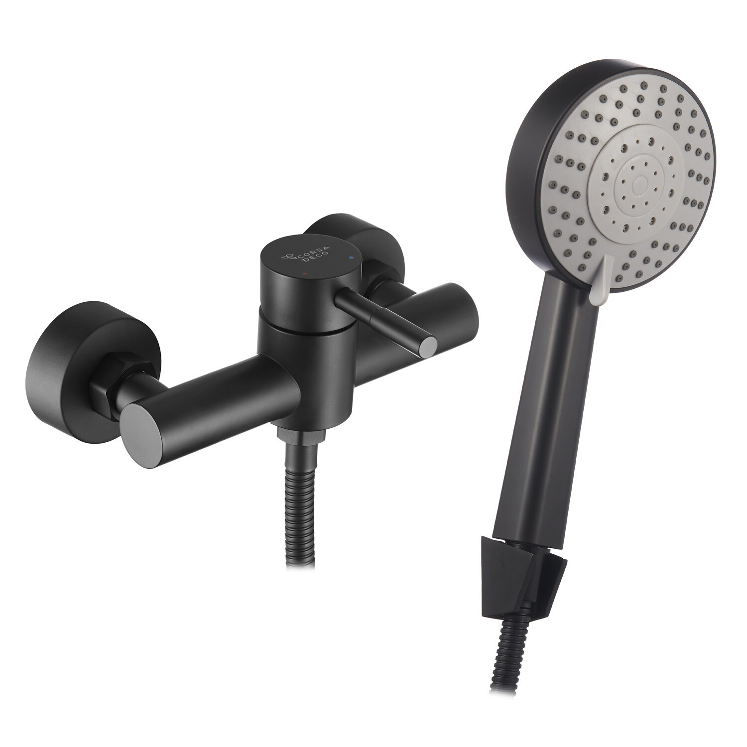 original-7109.jpg Смеситель без излива Corsa Deco AS черный с лейкой однорычажный (FSHASB) — изображение 1