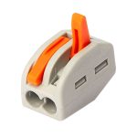 Клемма на 2 провода КМ 222-412 0,08-(2,5)4 кв.мм с рычажками без пасты (5 шт.) (ЦБ-00021627)