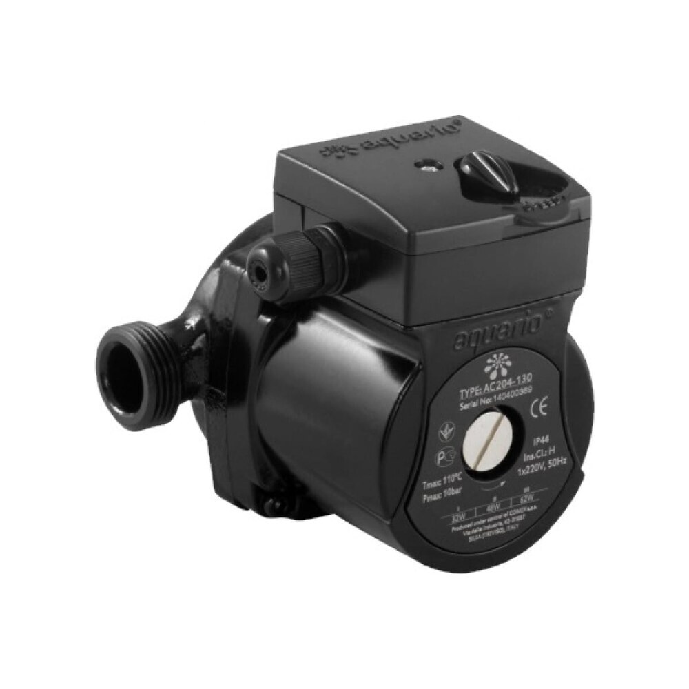 original-7175.jpg Циркуляционный насос для систем отопления Aquario AC 204-130 DN20 подъем 4 м 130 мм с гайками (5204) — изображение 1
