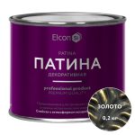 Патина декоративная акриловая Elcon золото 0,2 кг