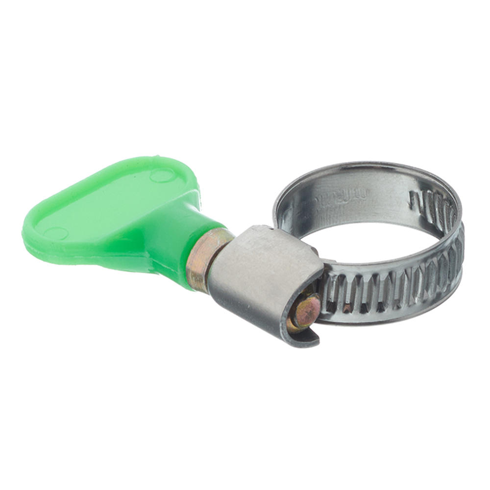 original-7311.jpg Хомут червячный обжимной 12-22 мм нержавеющая сталь с бабочкой — изображение 1