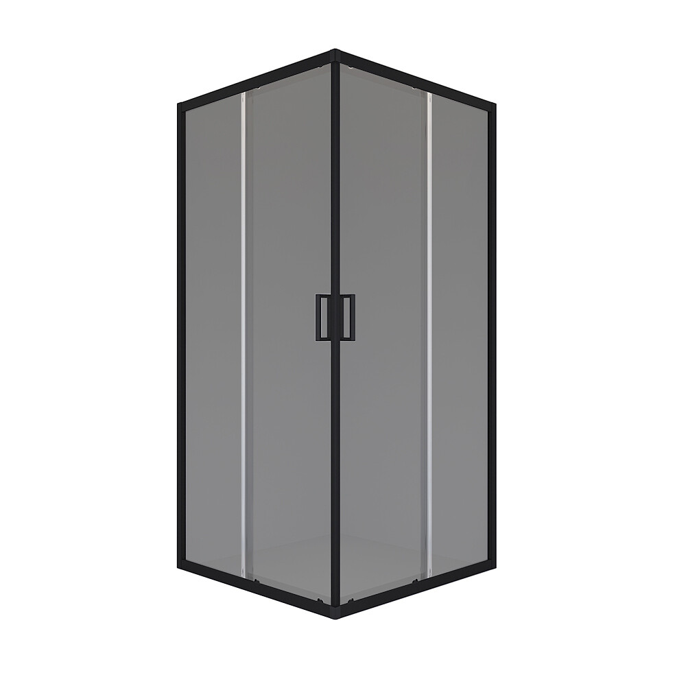 original-7502.jpg Душевой уголок Domani-Spa Cube V110 графит 100х100х190 см квадрат стекло тонированное 5 мм (DS04CbV110L0T00.Gt-Black) — изображение 1