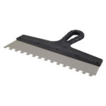Шпатель зубчатый 300х10 мм с пластиковой ручкой (131154)