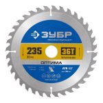 Диск пильный по дереву Зубр 235х30х1,8 мм 36 зубьев (36903-235-30-36_z01)