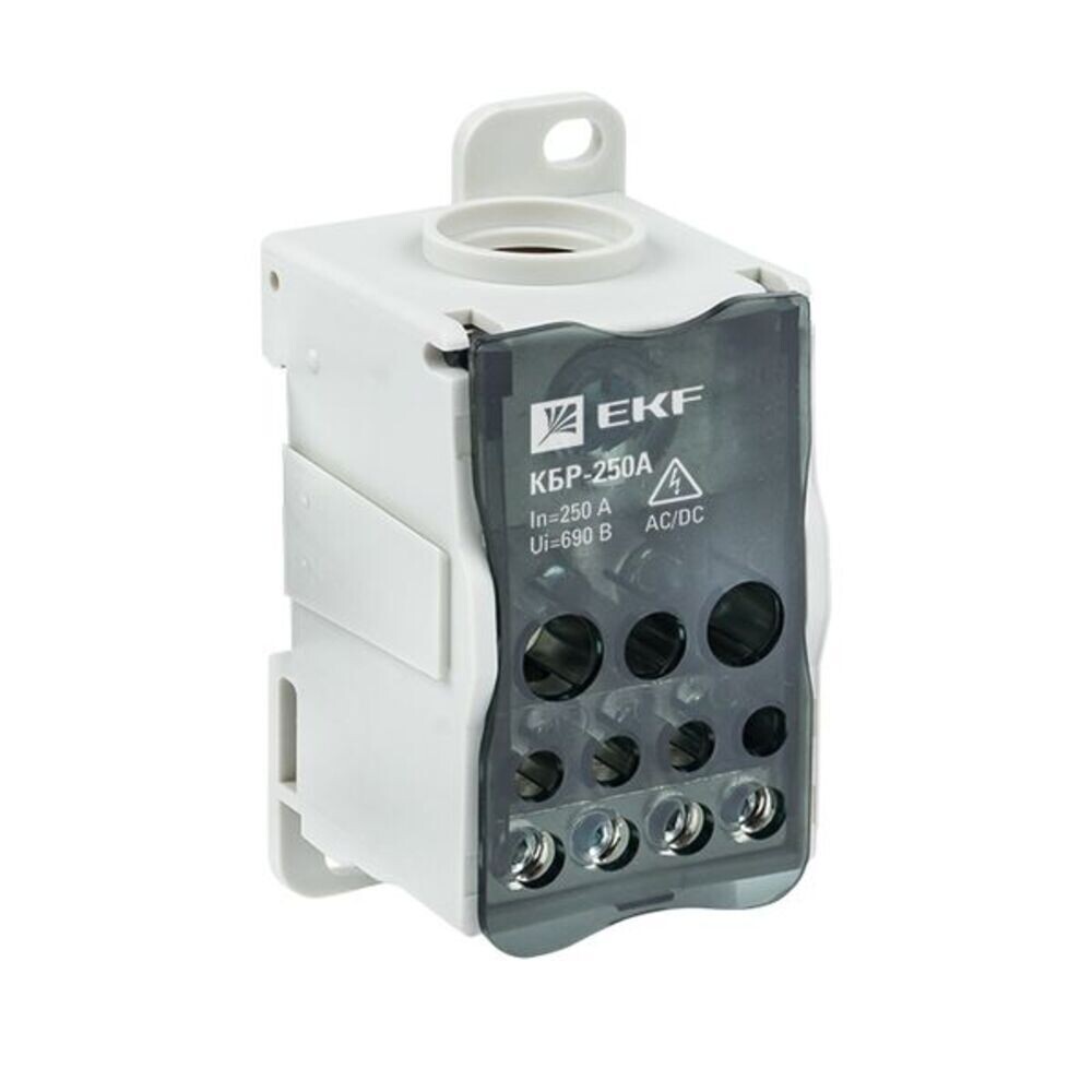 original-7731.jpg Блок распределительный EKF PROxima на DIN-рейку и монтажную панель 52х98х53 мм 690 В IP20 250 А (plc-kbr250) — изображение 1