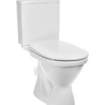 Унитаз-компакт Santek Алькор с косым выпуском с сиденьем дюропласт белый (1.WH30.2.140)