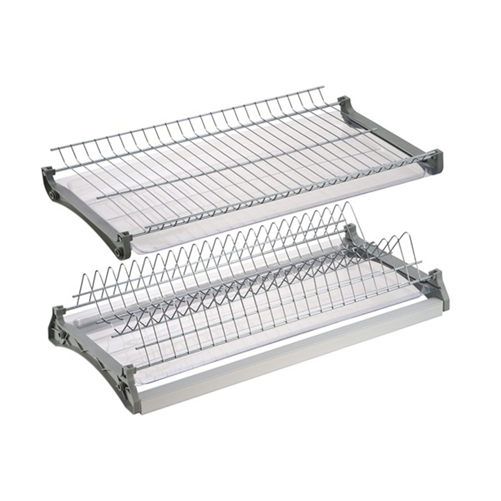 original-7831.jpg Сушилка для посуды двухуровневая 40 см хром (12403) — изображение 1